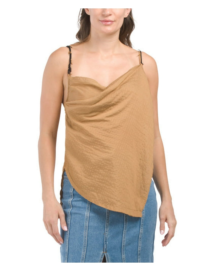 Salsation サルセーション Back opened tank (S) Sard Motion Tank – Open Back Layering Top – Glossy Boston