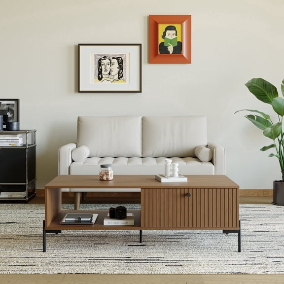 ZARKEA- 58" Upholstered Mid-Century Modern Faux Leather Square Arm White Sofa Loveseat