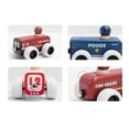 thumbnail image 1 of ZARKEA Pull-Back Fire Engine Car and Magnet Connect Toy for Toddlers 18M+, Role Play Wooden Rescue Car, 1 of 8