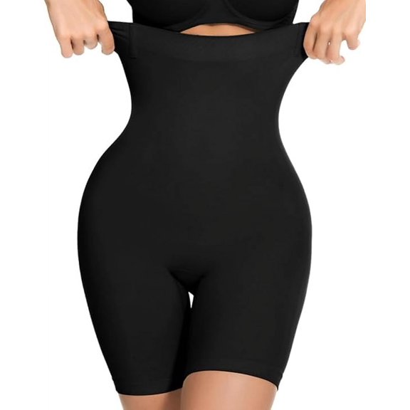 ZARKLE Shapewear Tummy Control Shorts - High Waisted Body Shaper Underwear Compression Waist Cincher Butt Lifting Pantis