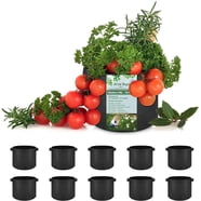 UMIG 12 Pack 7 Gallon Grow Bags, 300G Thick Non-Woven Fabric Cloth