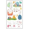 ZAROYEAX 1 Sheet Easter Sticker Body Temporary Art Painting Easter Eggs
