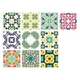 ZAROYEAX 10pc Peel and Stick Ceramic Tile Paste 3D Lattice Ceramic Tile