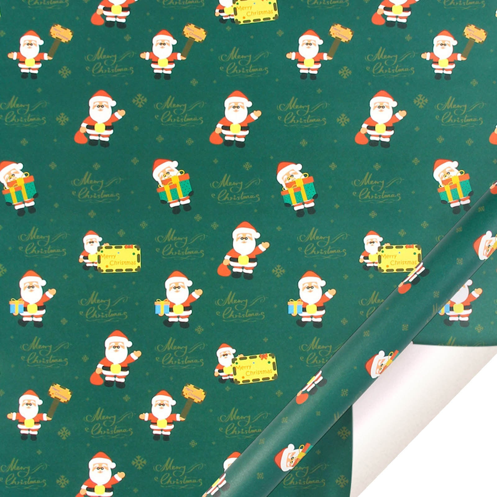 ZAROYEAX 2024 Christmas Wrapping Paper Retro Gift Wrapping Paper