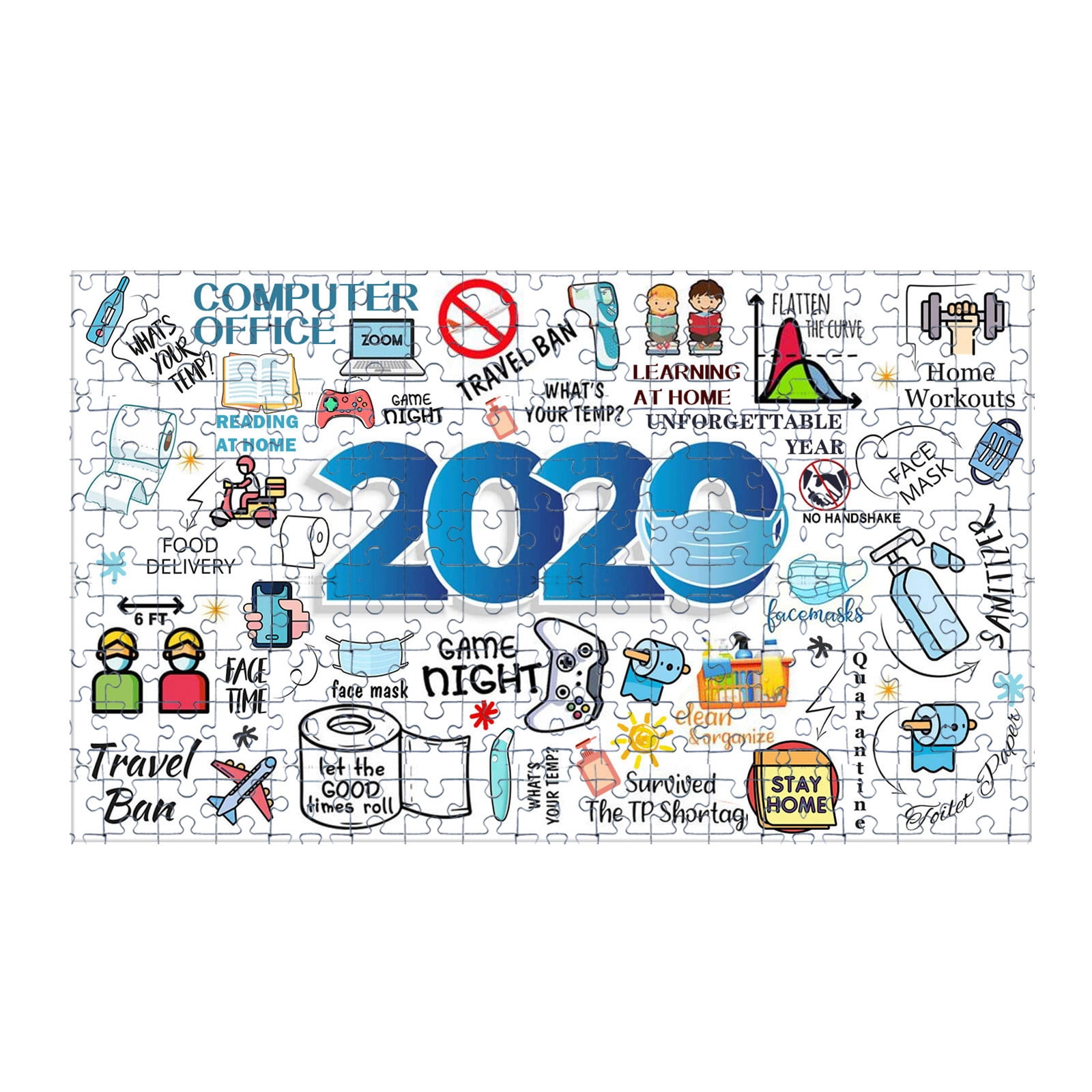 ZAROYEAX 2024 Puzzle 1000 Piece Christmas Puzzle Toy to Adult Children