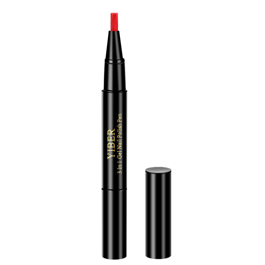 ZAROYEAX 3 in 1 One Step UV Gel Nail Polish Brush Pen No Need Base Top