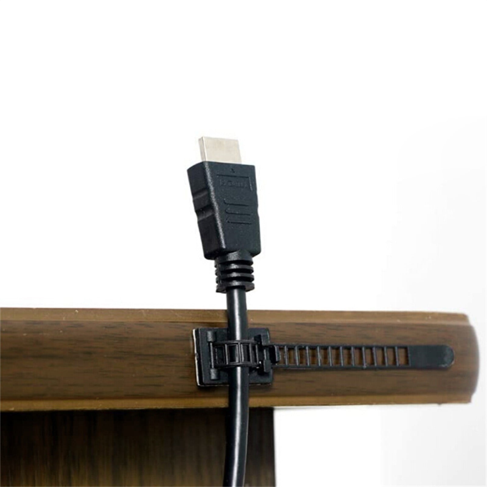 ZAROYEAX Adjustable SelfAdhesive Nylon Cable Straps Cable Ties Cord