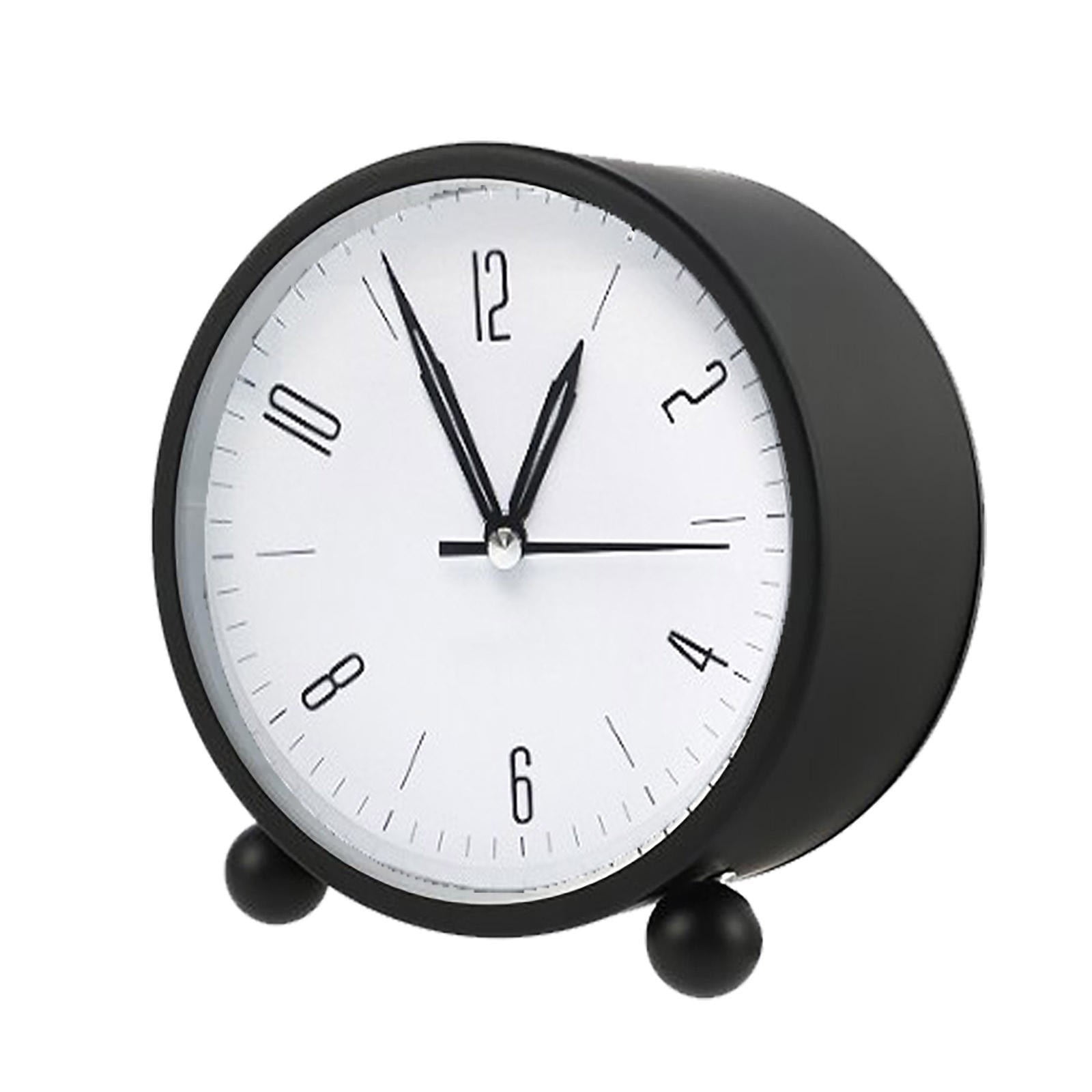 ZAROYEAX Alarm Clock Battery Powered Desk Bedside Clock with Night