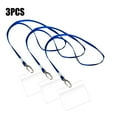 ZAROYEAX Breakaway Lanyards with ID Holder Clear Name Badge Holder with