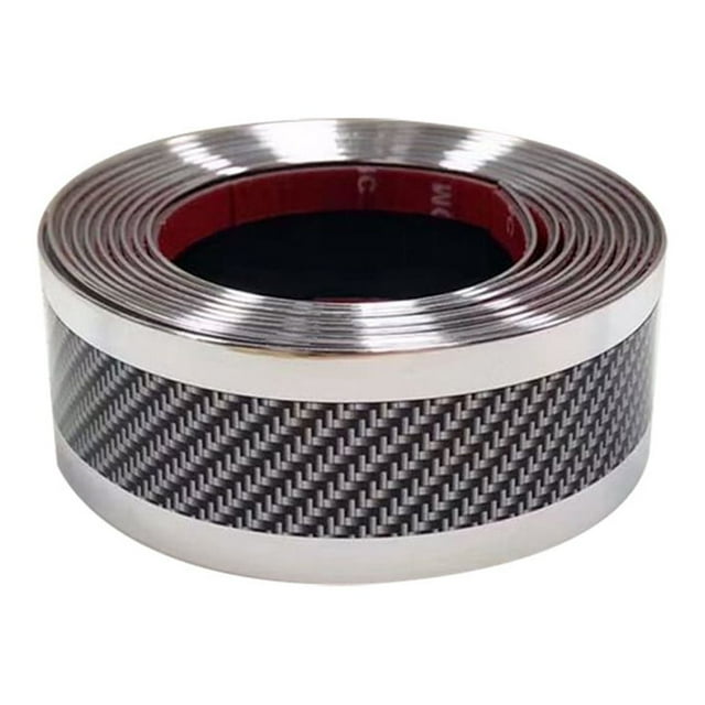 ZAROYEAX Car Sticker Carbon Fiber Rubber DIY Door Sill Protector Edge