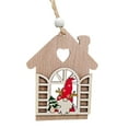 ZAROYEAX Christmas Tree Wooden Craft Decorations with Window Opening