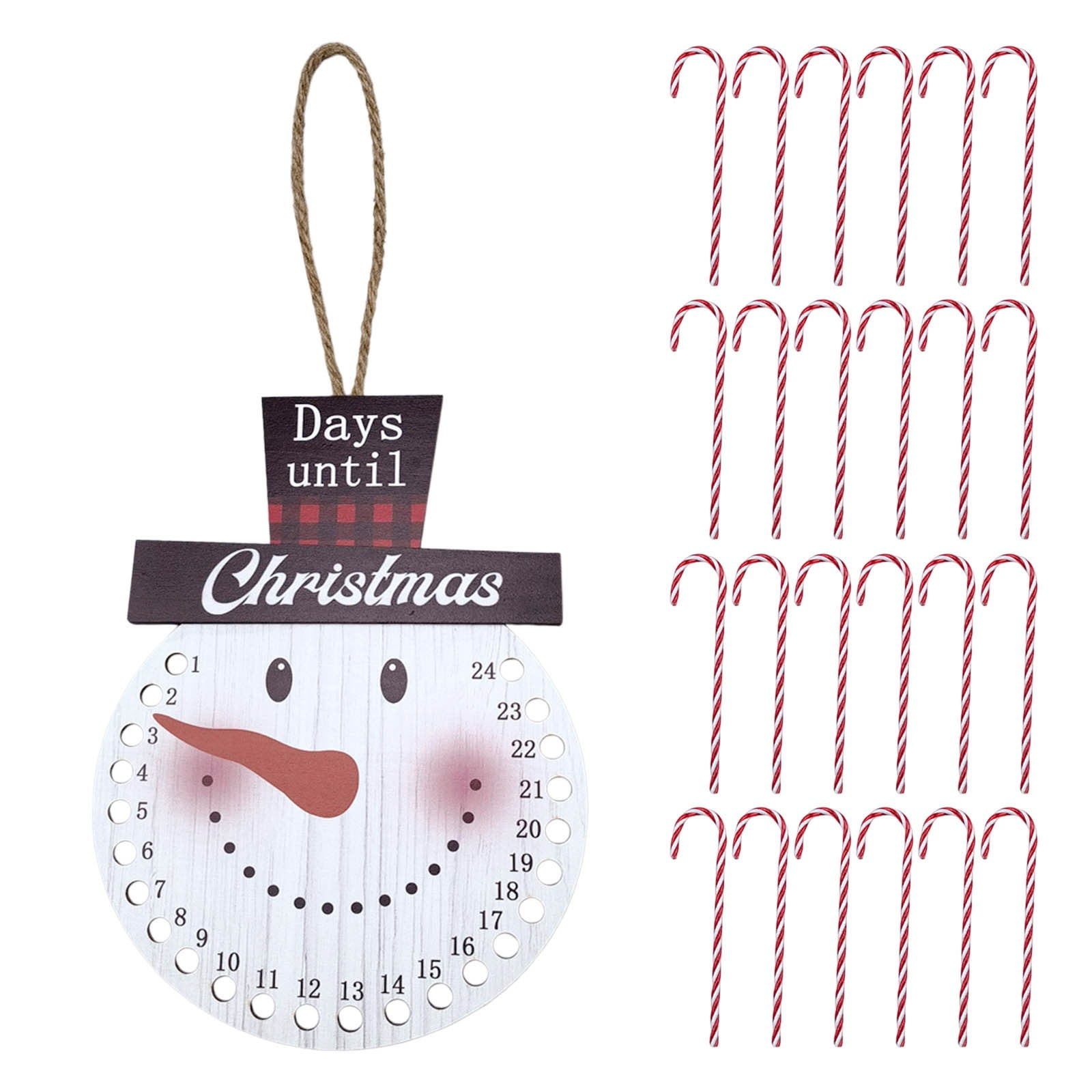 ZAROYEAX Christmas Wood Countdown Calendar