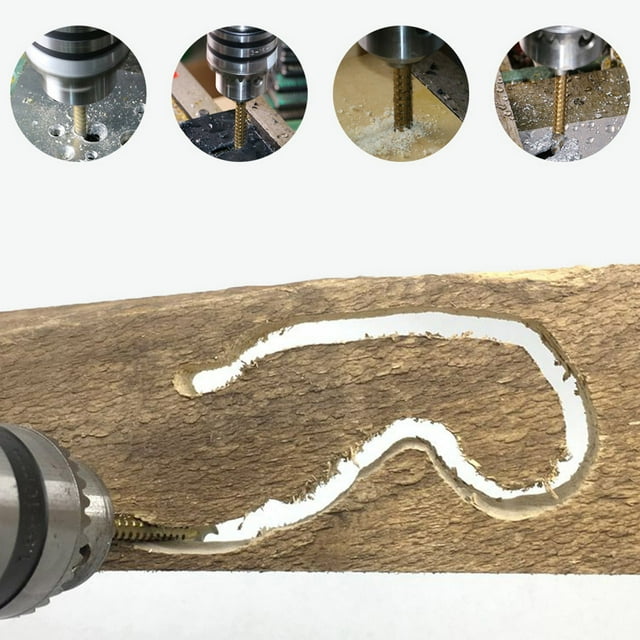 ZAROYEAX Cutting Carpenter Side Cutting Tap Spiral Saw Drill Bit