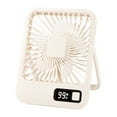 ZAROYEAX Digital Desktop Small Fan Mini Silent Portable Office Portable