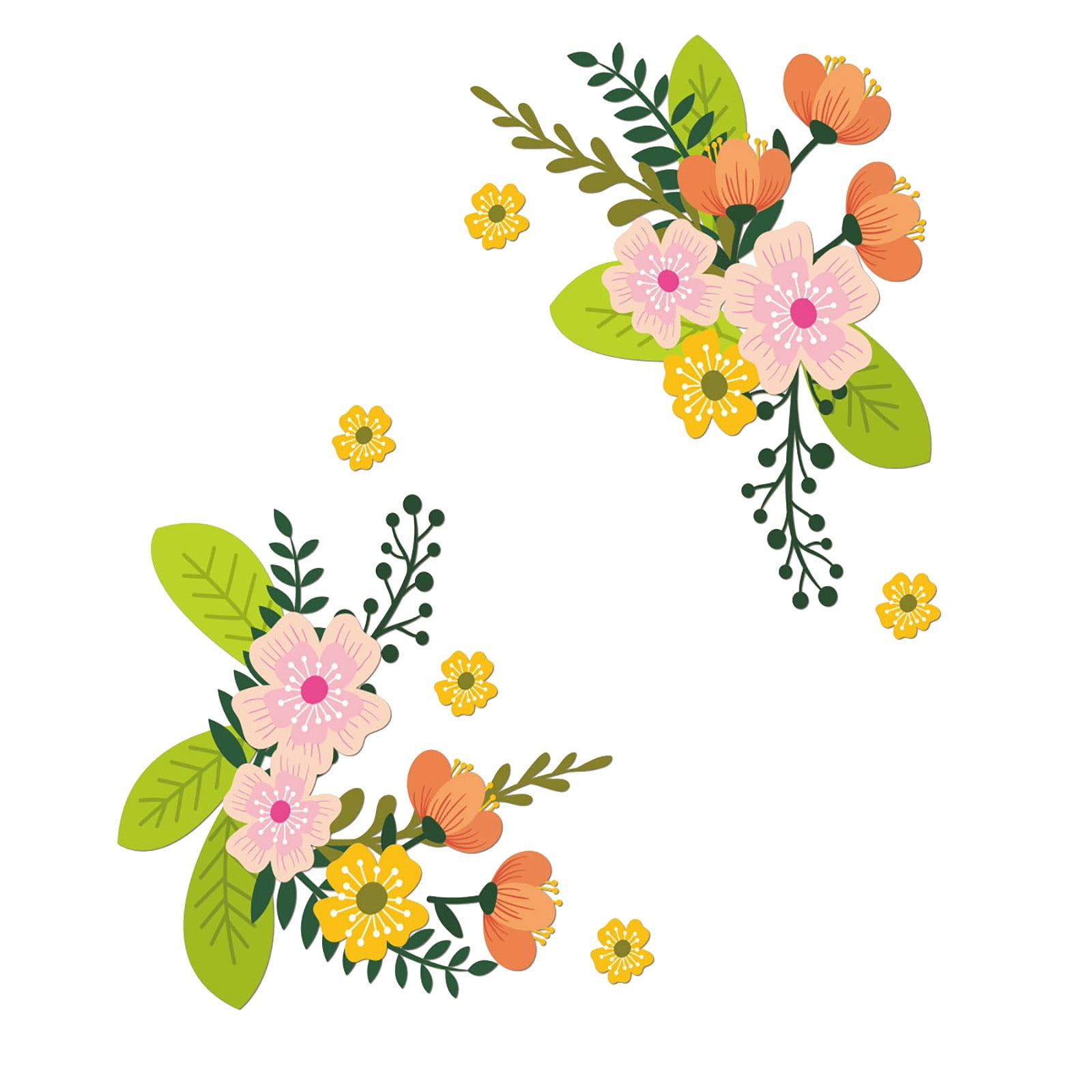 ZAROYEAX Flowers Bathroom Toilet Seat Lid Cover Decals Stickers