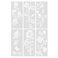 ZAROYEAX Garden Fence Large Flower Stencils DIY Decoration 2024 New