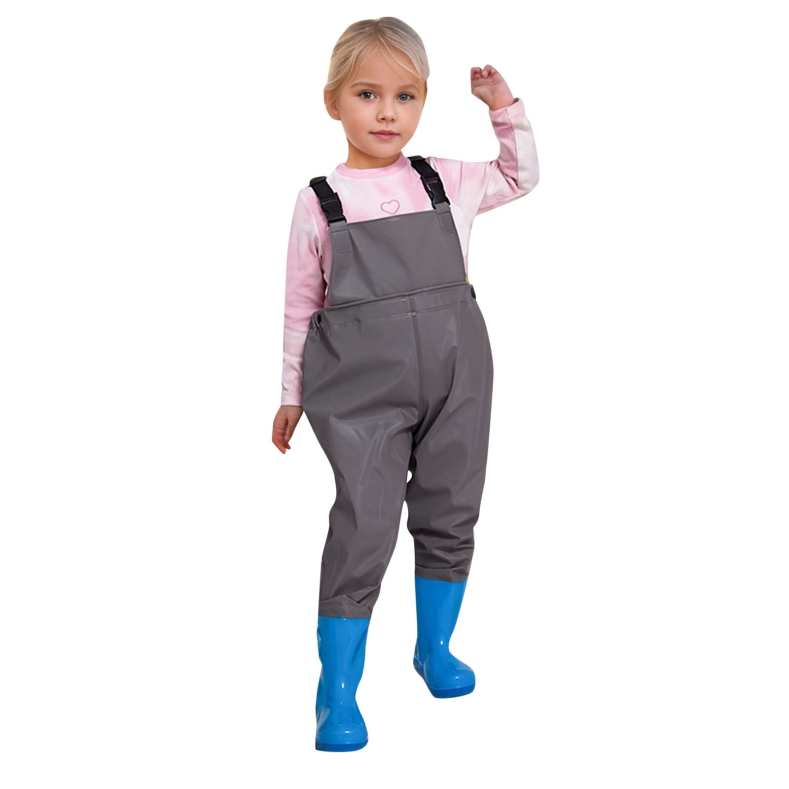 ZAROYEAX Kids Boys Girls Chest Waders Youth Fishing Waders for Toddler