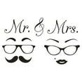 ZAROYEAX MR & MRS Home Decor Wall Sticker Decal Bedroom Door Art Mural
