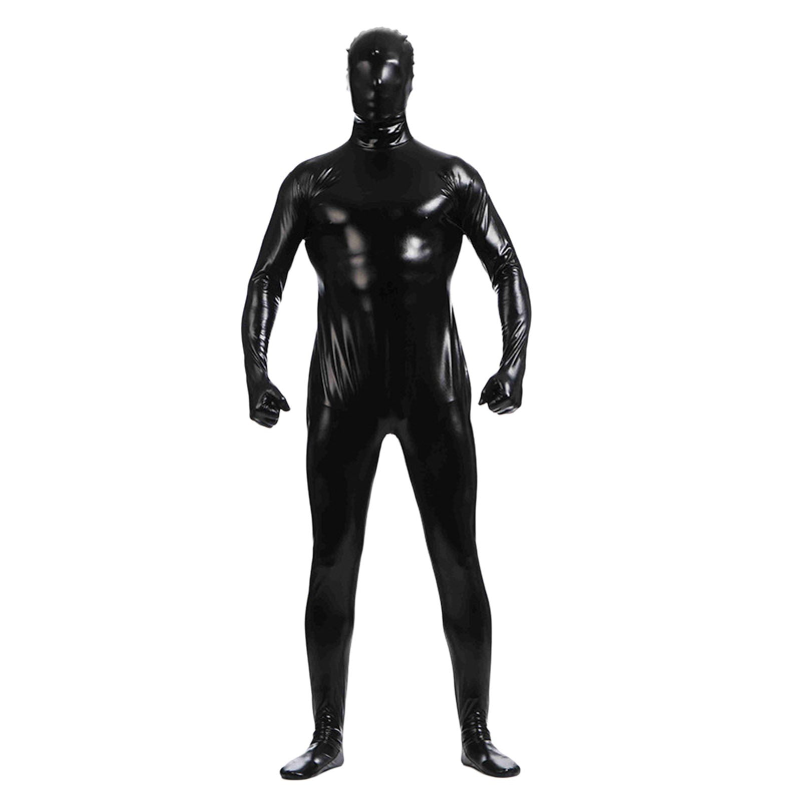 ZAROYEAX Mens Rubberized All Inclusive Tights Solid Color Gelcoat Stage