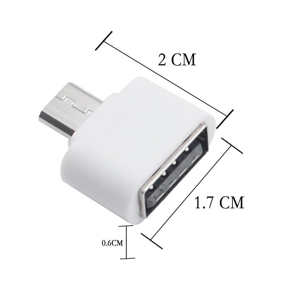ZAROYEAX Micro USB to USB OTG Mini Adapter Converter for Android ...