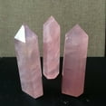 ZAROYEAX Natural Rock 2PCS Pink Quartz 4050mm Wand Point Healing