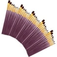 ZAROYEAX Oil Painting 50 Pcs Nylon Hair Paint Brushes Set Artist