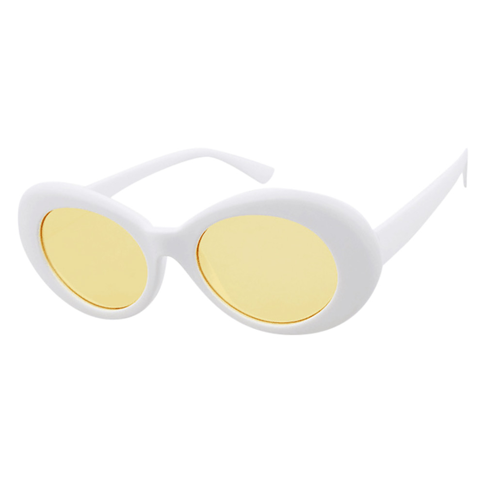 ZAROYEAX Retro Vintage Unisex Sunglasses Rapper Oval Shades Glasses ...