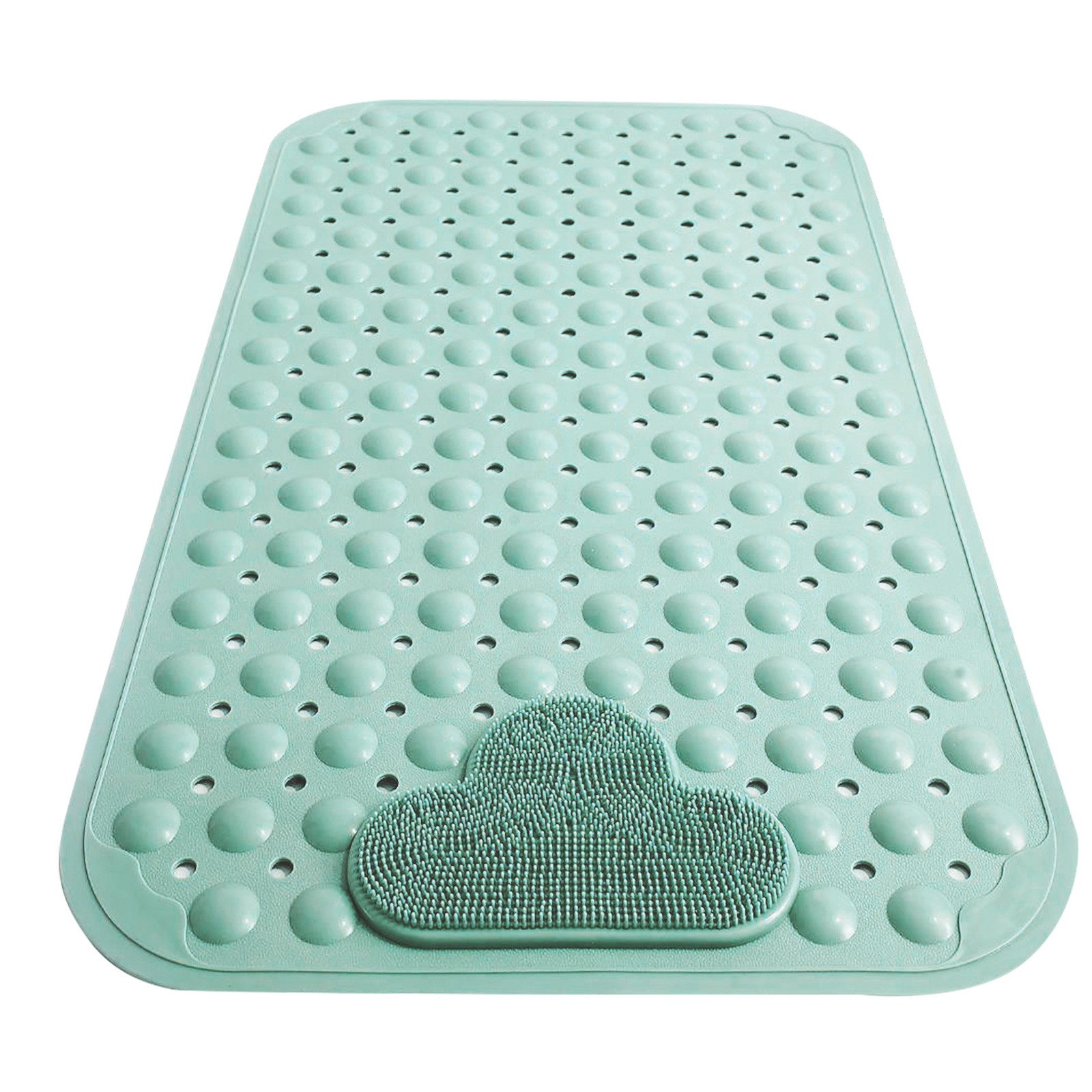 ZAROYEAX Shower Mat with Suction Cup and Drain Hole Shower Mat with