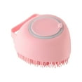 ZAROYEAX Silicone Bath Brush Bath Massage Soft Brush Liquid Filling Baby Adult Scrub Back Brush