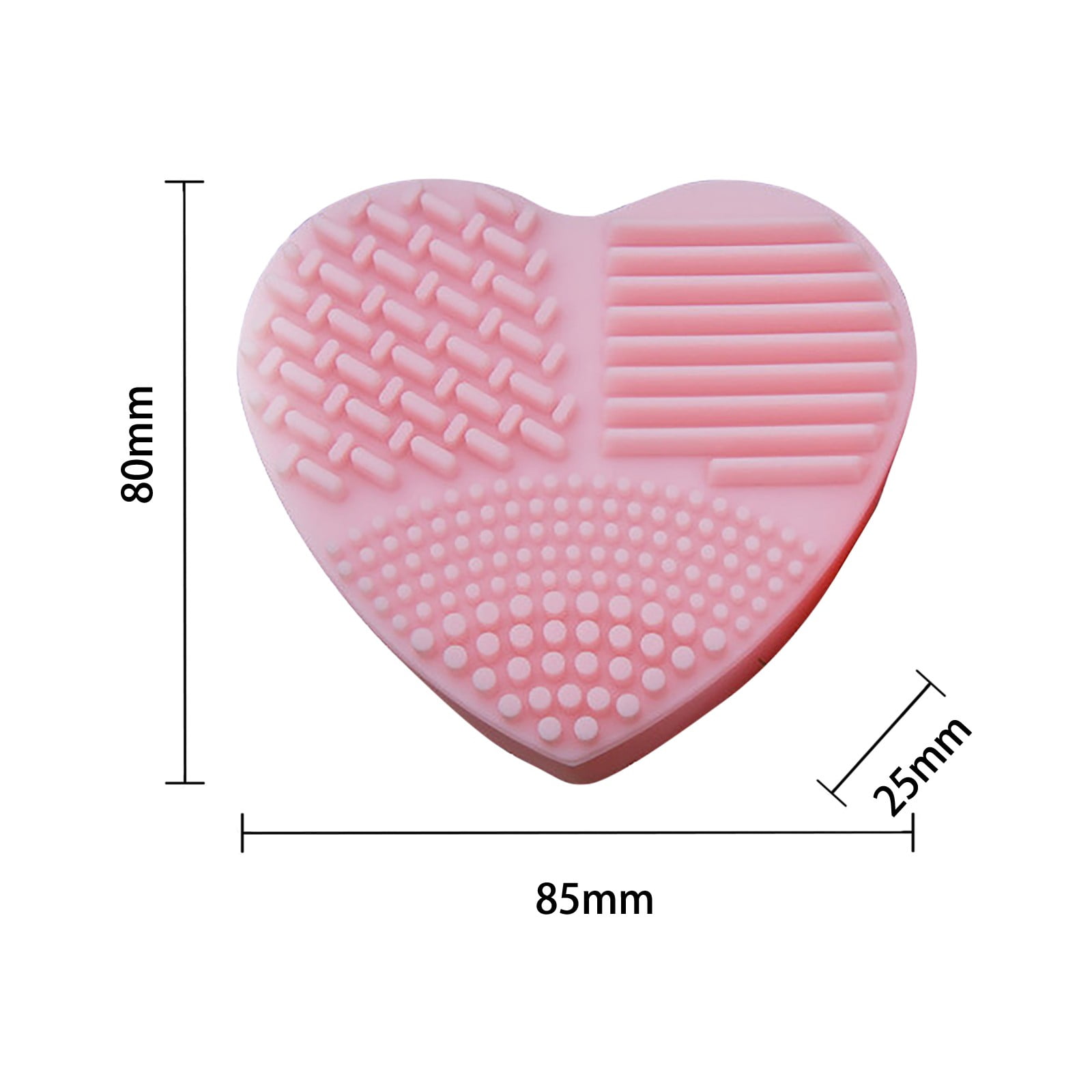 ZAROYEAX Silicone Scrubbing Pad with Suction Cup Makeup Brush Cleaning