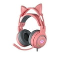 ZAROYEAX Stereo Gaming Headset with Mic 3.5mm Sound Detachable Cat Ear
