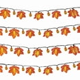 ZAROYEAX Thanksgiving Battery Box LED Maple Leaf Light String Indoor