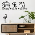 ZAROYEAX This Is Us English Phrase Wall Sticker Decoration Sticker Can