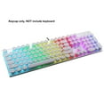 ZAROYEAX Translucent Double Shot ABS 104 KeyCaps Backlit for Cherry MX