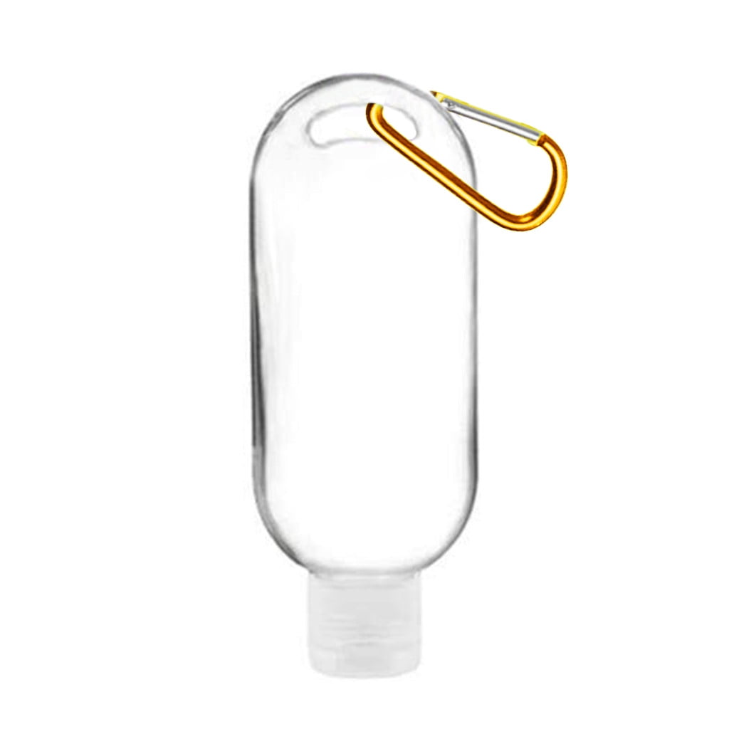 ZAROYEAX Travel Clear Keychain Bottles Leakproof Empty Containers Flip