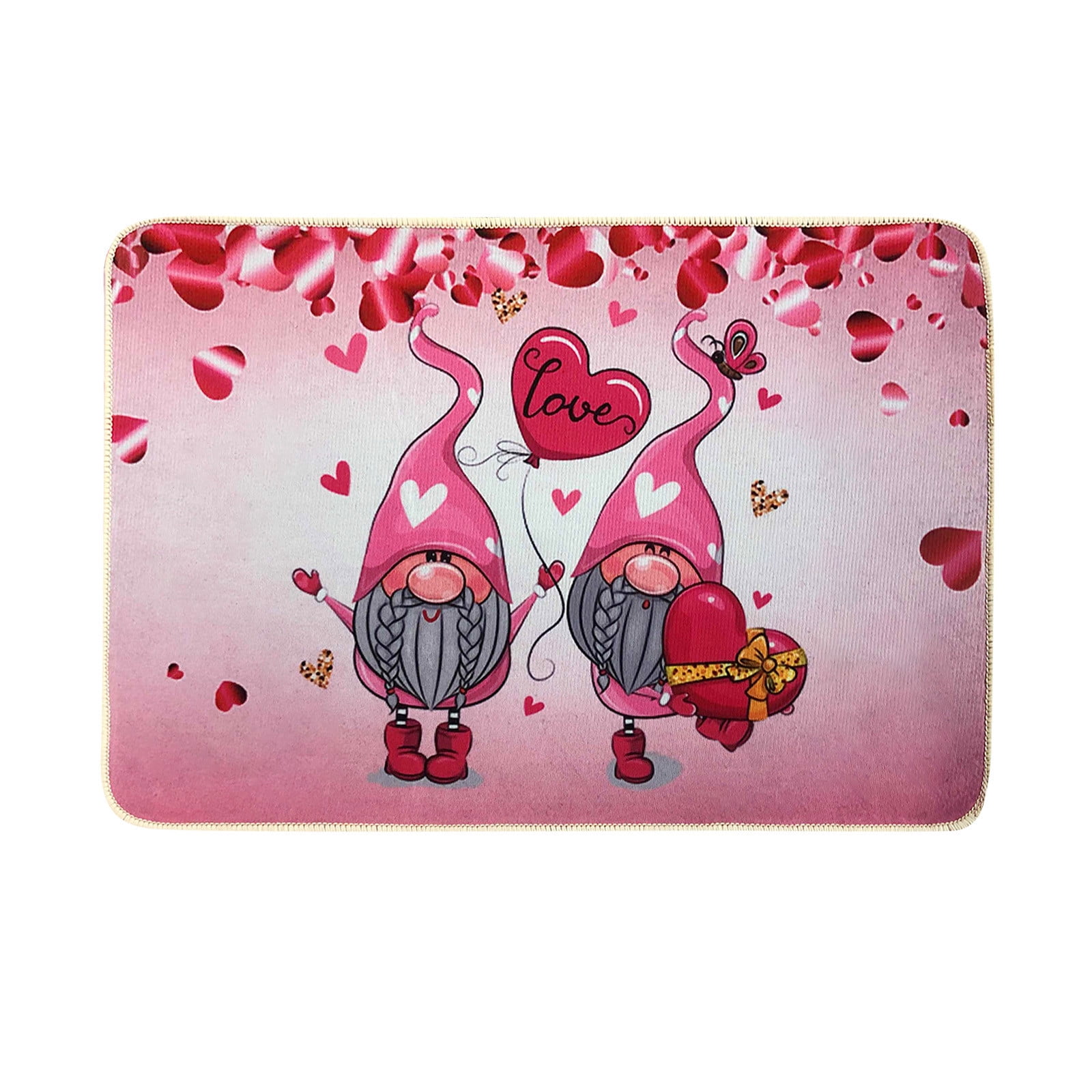 ZAROYEAX Valentine's Day Indoor & Outdoor Door Mat Low Profile Resist