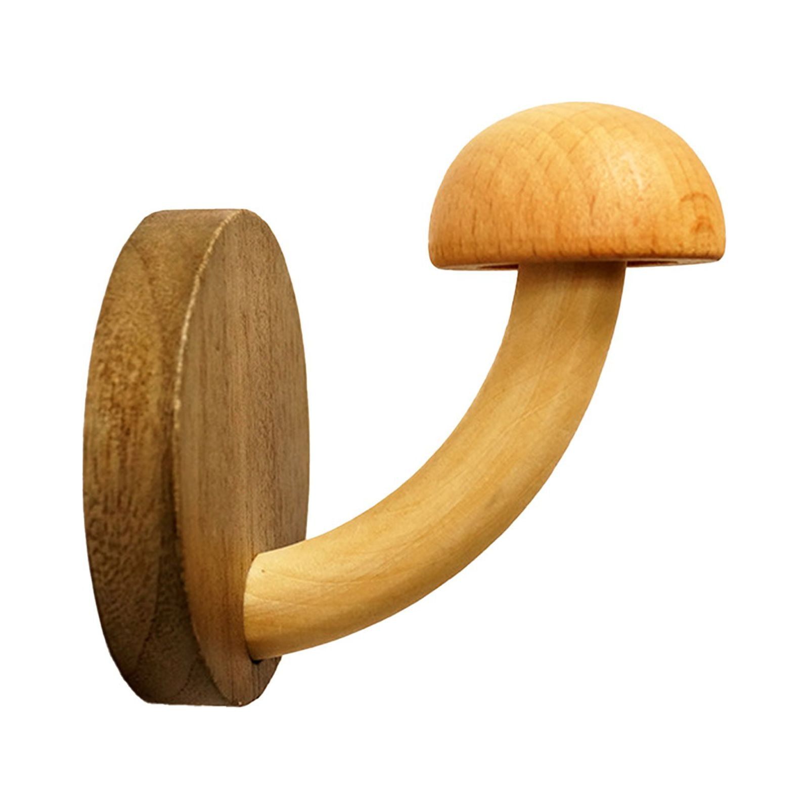 ZAROYEAX Wood Coat and Hat Hook Punch Solid Wood Coat Hook Log Coat