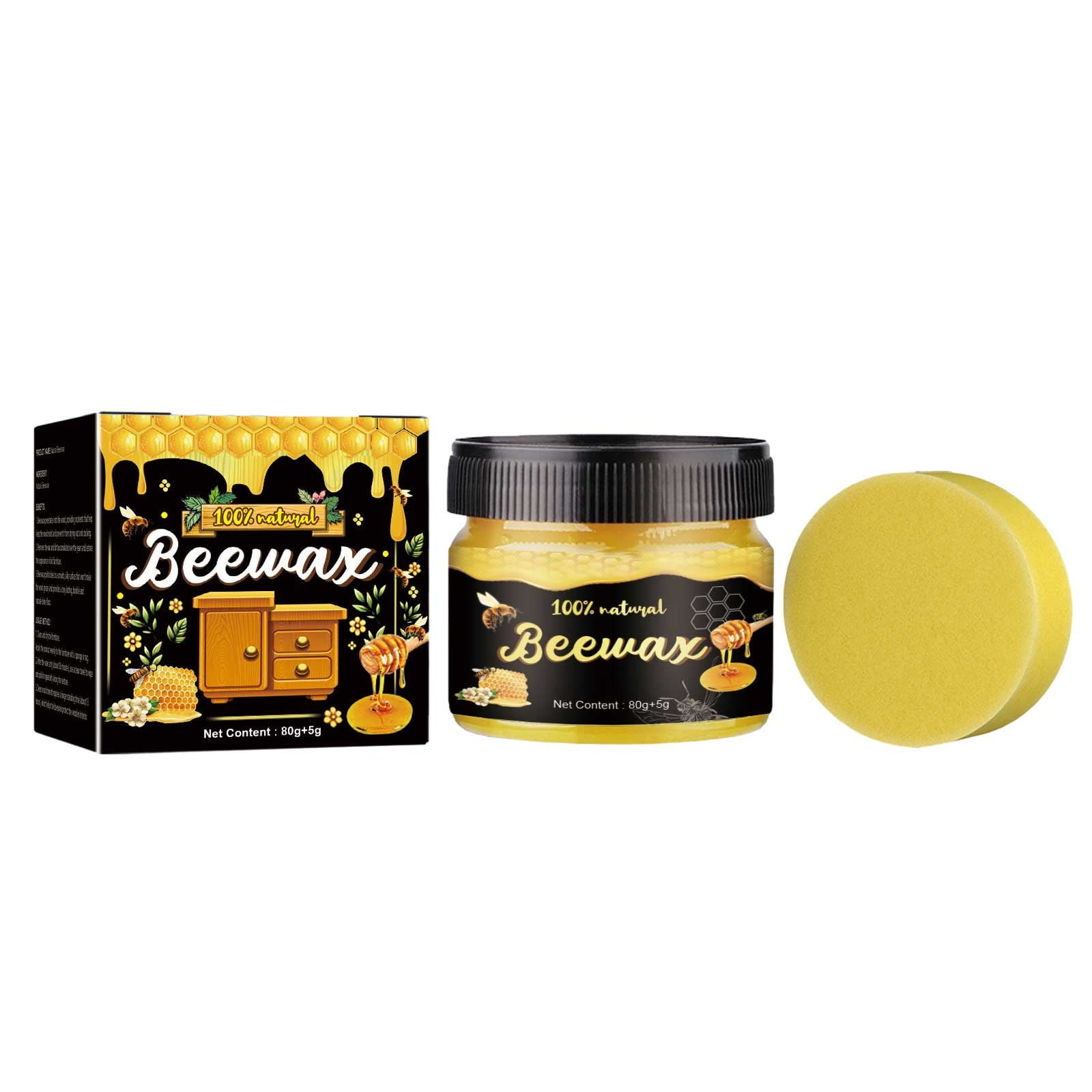 ZAROYEAX Wood Polishing Beeswax Wood Flooring and Furniture Care Wax