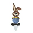 ZAROYEAX Wooden Easter Garden Stake Yard Sign Bunny Statue Bunny Egg