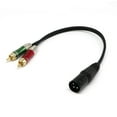 ZAROYEAX XLR Male To 2 RCA Male Audio Splitter Patch Cable Y Splitter zaroyeax-xlr-male-to-2-rca-male-audio-splitter-patch-cable-y-splitter