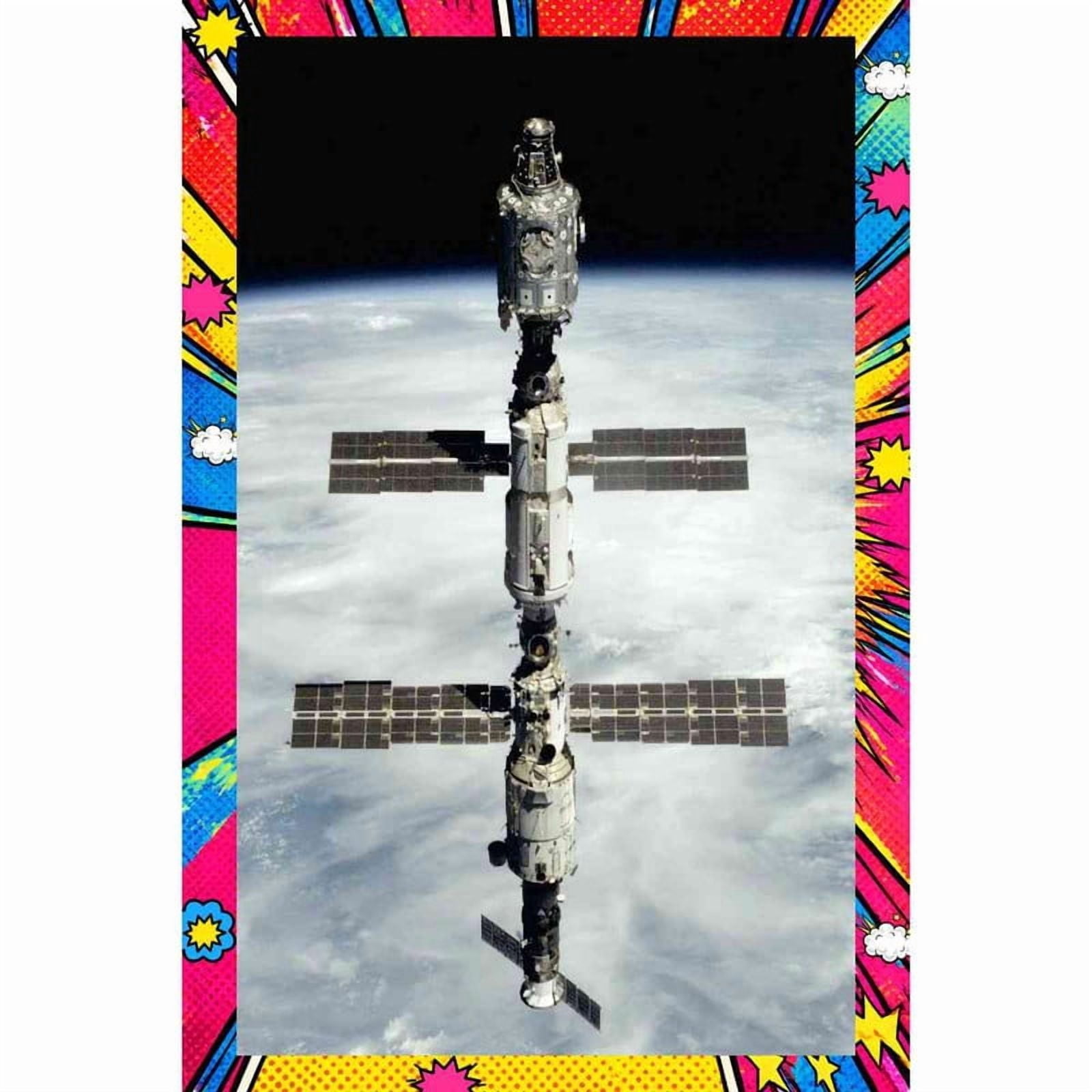ZARYA Space Station ISS Module FGB - Pop Art Edition | 20x30 Inch ...
