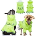 thumbnail image 1 of ZARYIEEO Dog Raincoat with Hood Reflective Rainproof Jacket, Hooded Dog Slicker Poncho with Leash Ring, Dog Windproof and ​Waterproof Dog Dress with Transparent Brim for Small Medium Dogs, 1 of 6