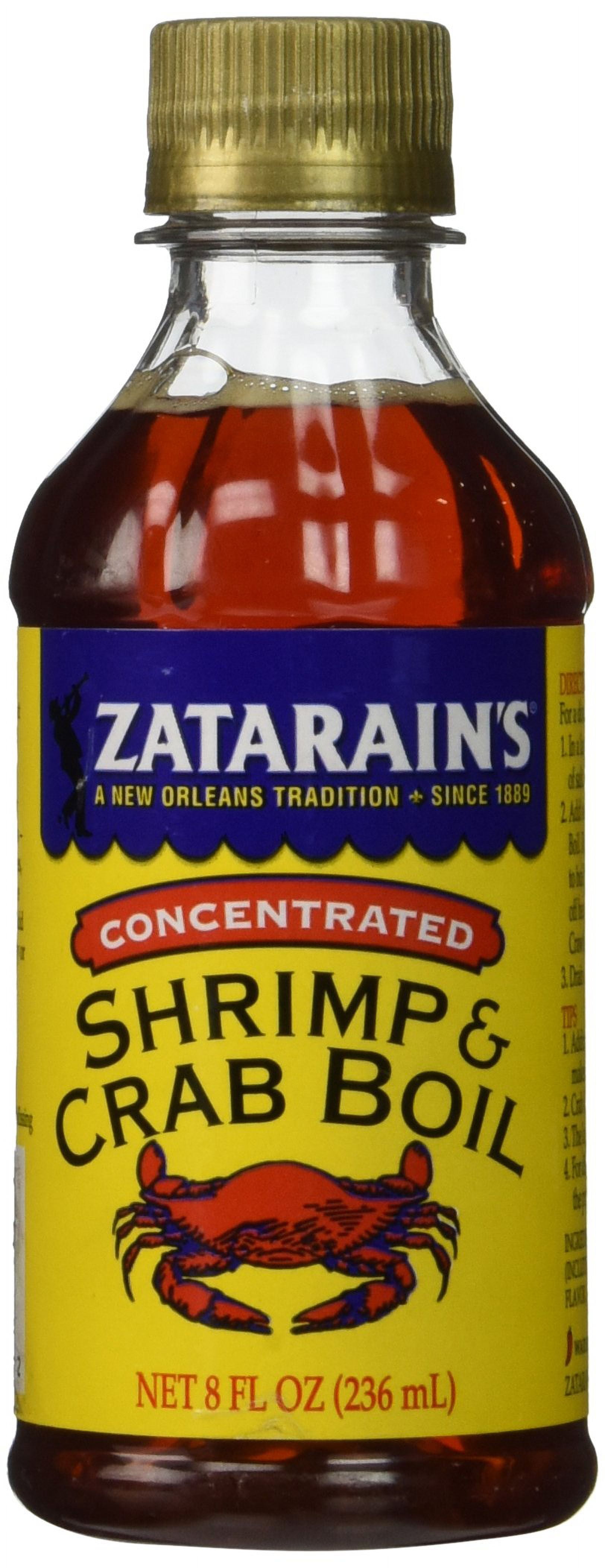 Zatarains Crab And Shrimp Boil Liquid, Concentrated, 8Ounce