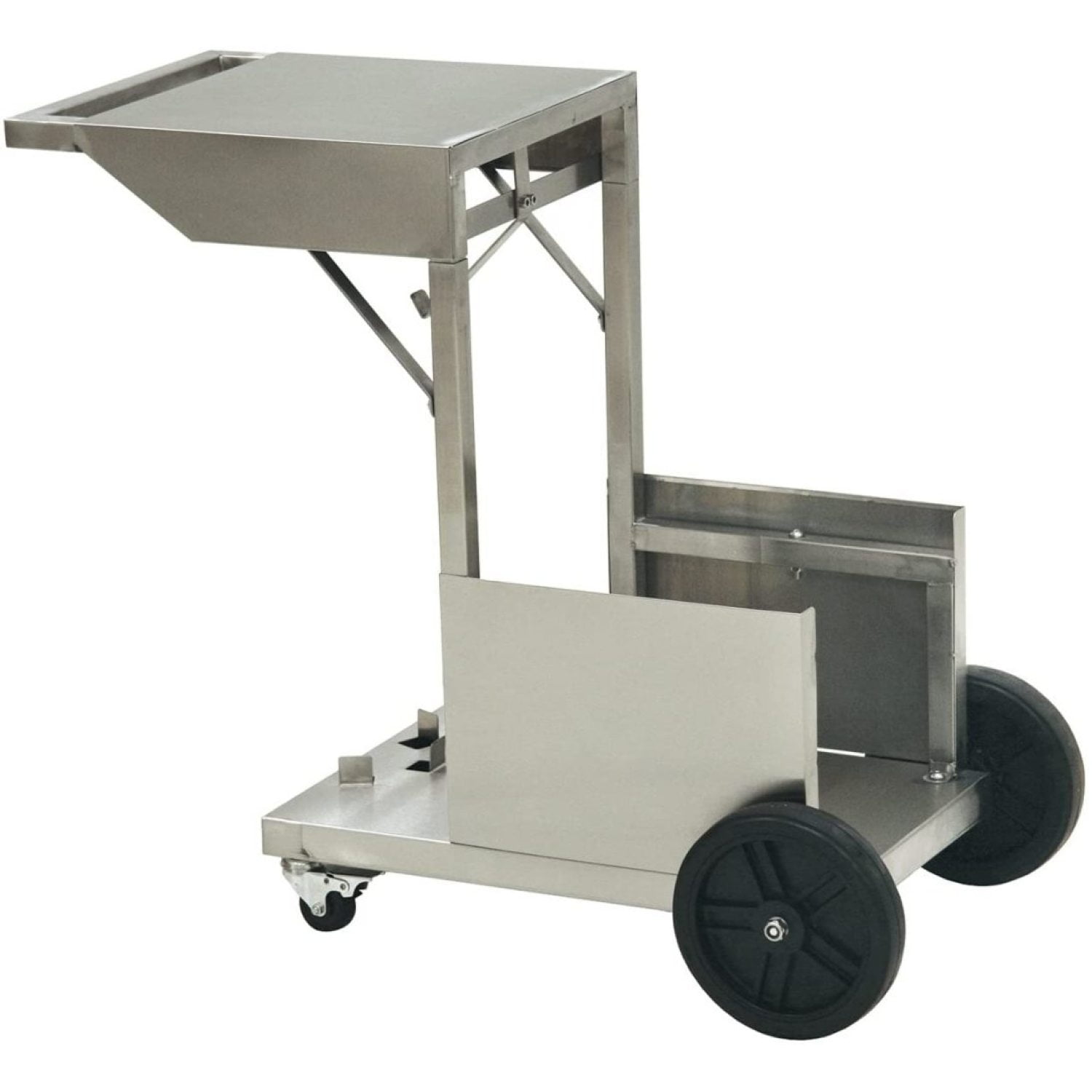 Stainless Steel Wheeled Fryer Cart with Rubber Wheels