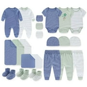 Zavbaby Unisex Newborn Essential 22 Pieces Cotton Baby Layette Gift Sets