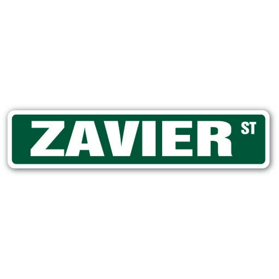 ZAVIER Street Sign Childrens Name Room Sign | Indoor/Outdoor | 36" Wide