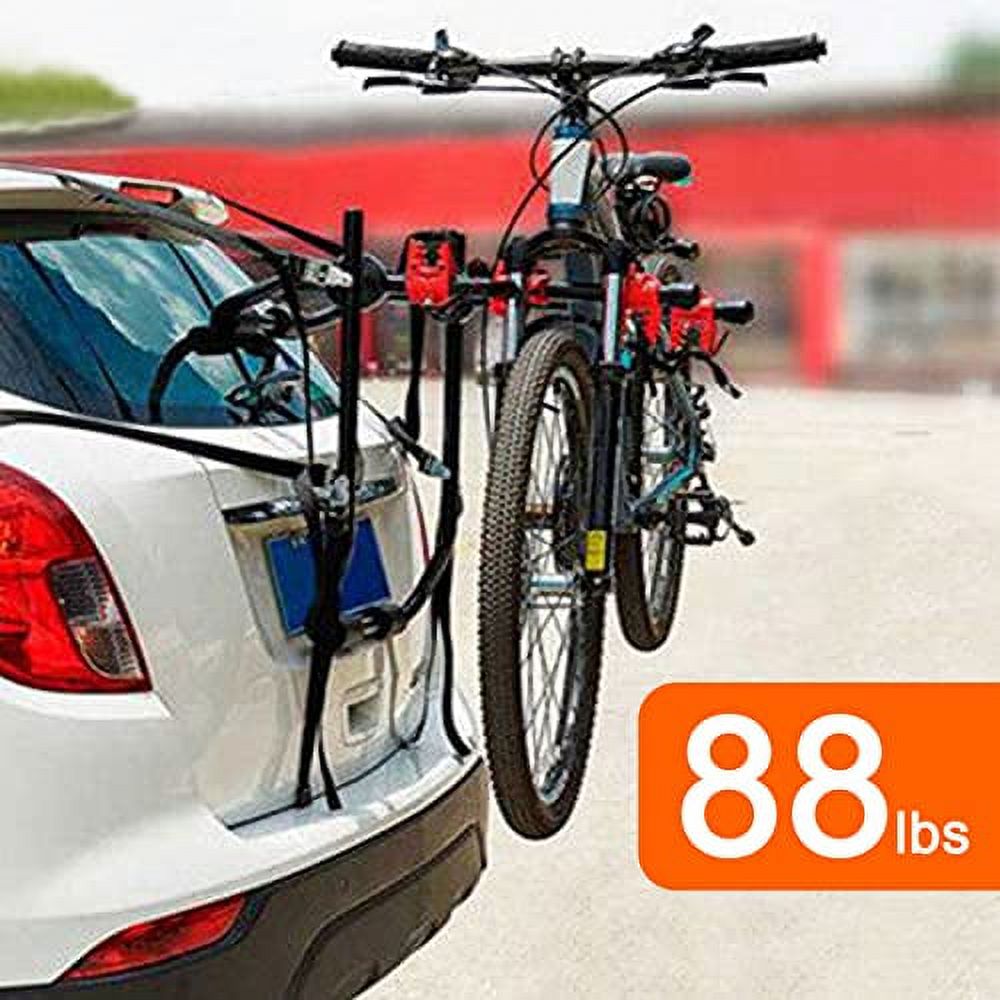 ZAWAYINE Upgraded Bike Racks Rear Trunk Boot Mount 3 Carrier Car Rack