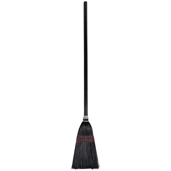 ZAWkirJ BWK951BP Flag Tipped Bristle 37 in. - 38 in. Length Lobby Broom - Natural/Black (1 Dozen)