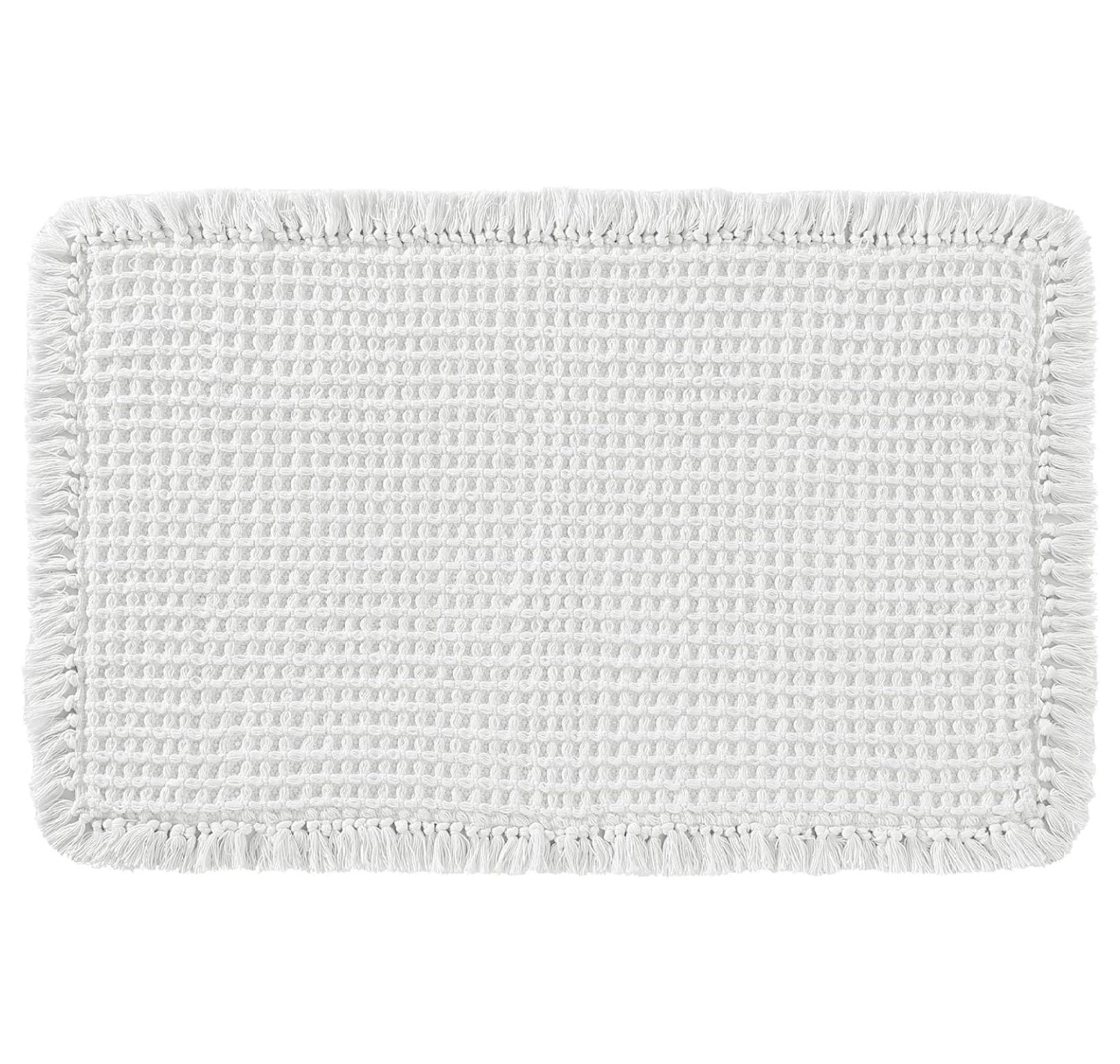 White Super Soft Absorbent Microfiber Bath Rug