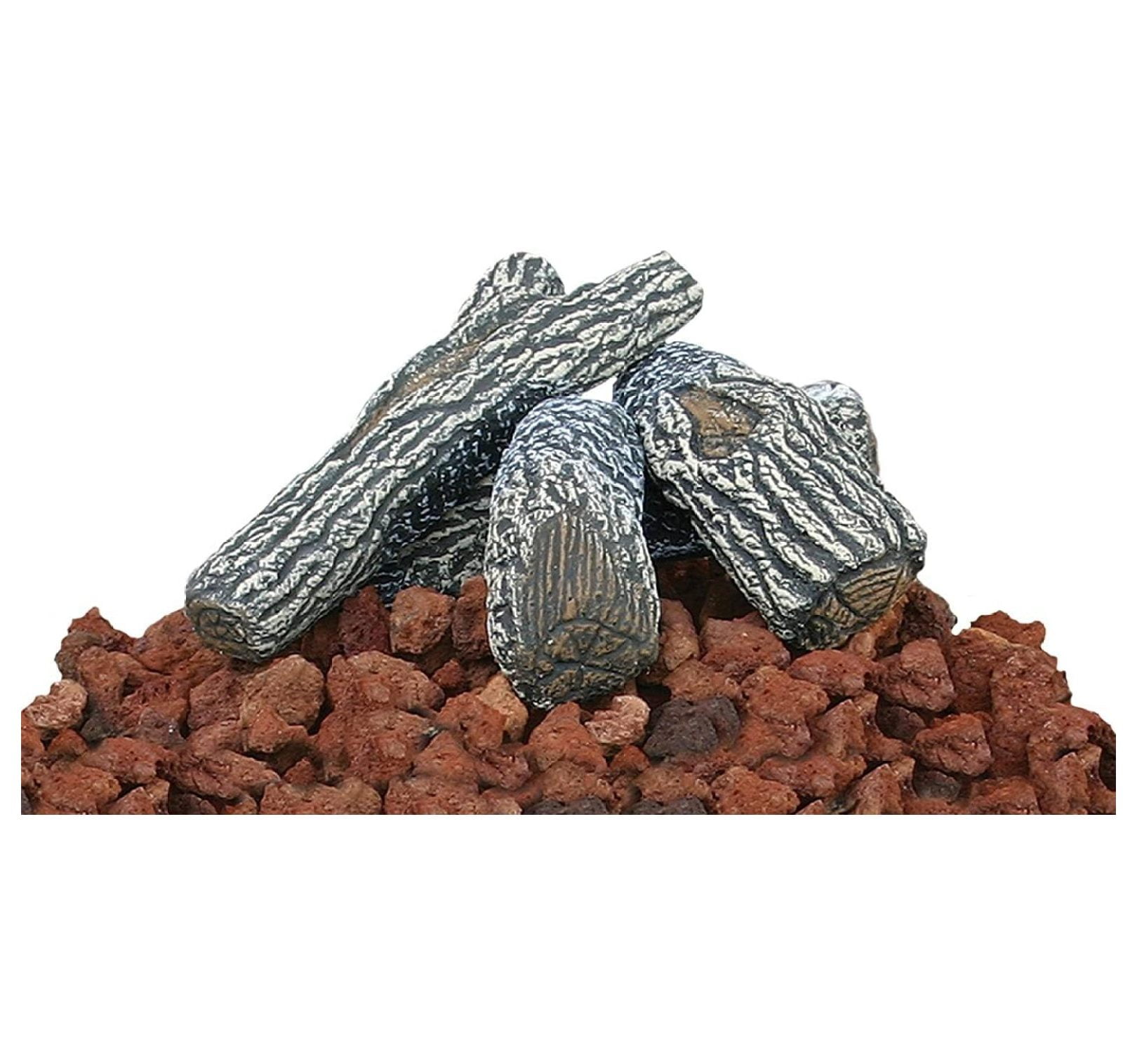 ZAWkirJ Lava Rock and Log Kit for Propane - Walmart.com